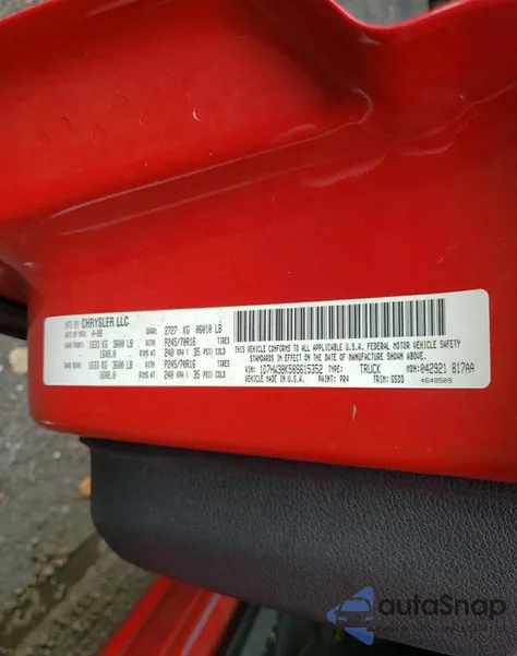 2008 Dodge Dakota Sxt z USA, uszkodzony, nr VIN 1D7HW38K58S615352